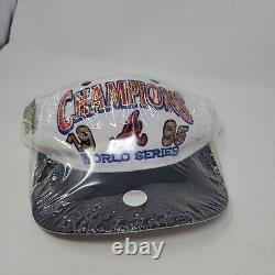 Atlanta Braves 1995 MLB World Series Champions Logo 7 Snapback Baseball Hat Cap