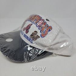 Atlanta Braves 1995 MLB World Series Champions Logo 7 Snapback Baseball Hat Cap