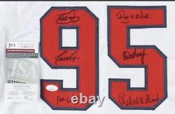 Atlanta Braves 1995 World Series Champions Jersey Signed By 6