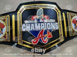 Atlanta Braves MLB World Series Championship Belt Adult Size 2mm Brass