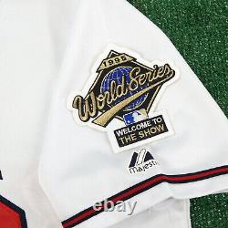 Atlanta Braves Majestic 1995 World Series Men's Home White Jersey