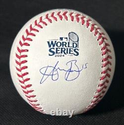 Austin Barnes Signed 2024 World Series Baseball Dodgers 2x Champion Psa/dna New