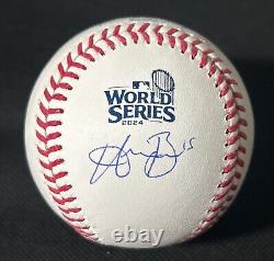 Austin Barnes Signed 2024 World Series Baseball Dodgers 2x Champion Psa/dna New