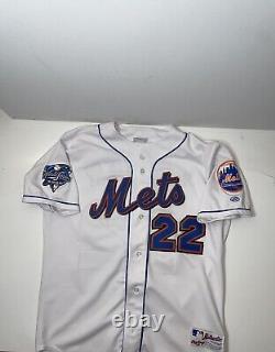 Authentic 2000 New York Mets Jersey AL Lieter World Series Jersey SZ L Rawlings