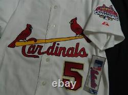 Authentic Albert Pujols Cardinals 2006 World Series Champions Gold Jersey 48
