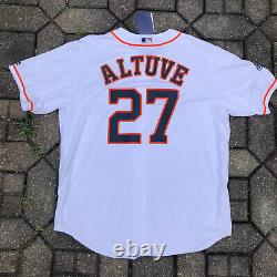 Authentic Jose Altuve Houston Astros 2017 World Series Champions Home Jerset XL
