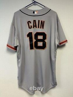 Authentic Majestic World Series 2012 SF Giants Matt Cain #18 Jersey Size 48 EUC