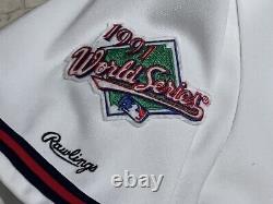 Authentic Rawlings 1991 World Series David Justice Atlanta Braves Jersey Sz 46