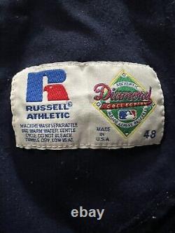Authentic Russell Deion Sanders Atlanta Braves Alternate Baseball Jersey Sz 48