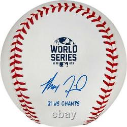 Autographed Max Fried Braves Baseball Fanatics Authentic 2021 World Series