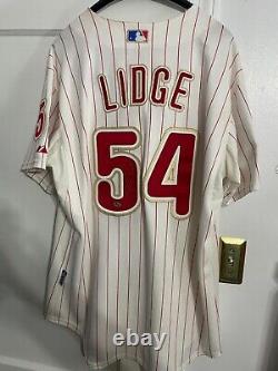 Autographed Philadelphia Phillies Brad Lidge Jersey 2008 World Series with COA