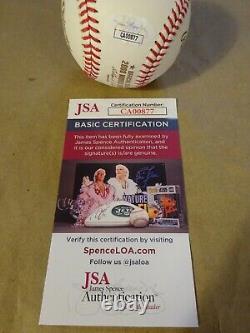 Autographed So Taguchi Signed 2008 World Series Baseball Phillies JSA COA