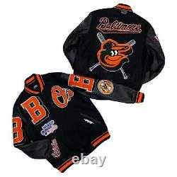 Baltimore Orioles World Series 1983 Patch Letterman Style Zip-Up Jacket