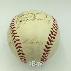 Beautiful 1941 NY Yankees World Series Champs Team Signed AL Baseball JSA COA