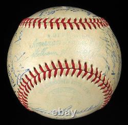 Beautiful 1949 New York Yankees World Series Champs Team Signed Baseball JSA COA