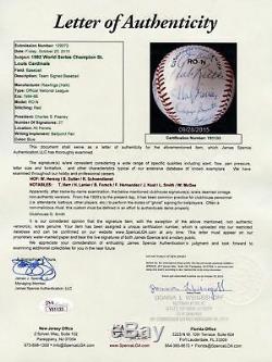 Beautiful 1982 St. Louis Cardinals World Series Champs Team Signed Baseball JSA