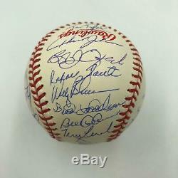 Beautiful 1986 New York Mets WS Champs Team Signed World Series Baseball JSA COA