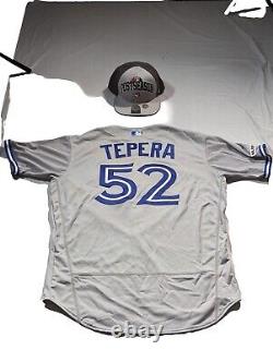 Blue Jays Tepera T Shirt Men 46 -XL Flex Authentic Majestic Men 2015 With Hat 90