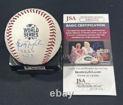 Bobby Magallanes Signed 2021 World Series Baseball Autographed Braves JSA COA