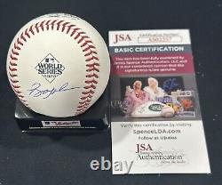 Bobby Wilson Signed 2023 World Series Baseball Rangers Autograph Auto JSA COA
