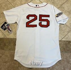 Boston Red Sox Mike Lowell Authentic 2007 World Series Majestic Jersey 44 NWT