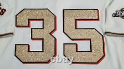 Brandon Crawford #35 Gold Ring 2012 World Series San Francisco Giants Jersey 44