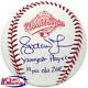 Braves Andruw Jones Signed Autographed 1996 World Series Baseball Jsa Auth Le/24
