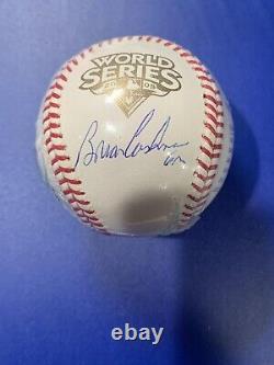 Brian Cashman signed World Series Baseball PSA Authentic