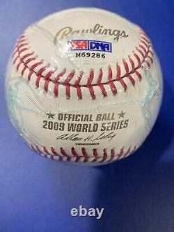 Brian Cashman signed World Series Baseball PSA Authentic