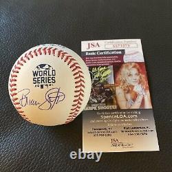 Brian Snitker Signed 2021 World Series Baseball Autographed Braves Auto JSA COA