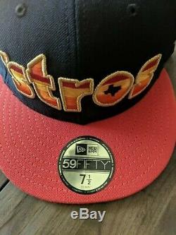Bun B Houston Astros 7 1/2 World Series Champs Baseball cap hat 5950 NEW ERA