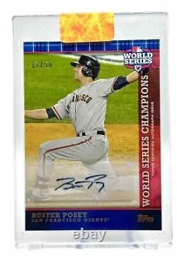 Buster Posey 2013 Topps Baseball World Series Champions Auto /50 Giants WCA-BP