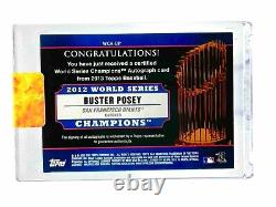 Buster Posey 2013 Topps Baseball World Series Champions Auto /50 Giants WCA-BP