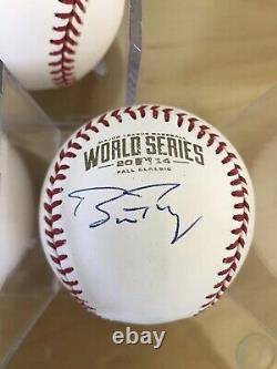 Buster Posey 3x World Series Signed Baseball SET 2010 2012 2014 COA SF Giants
