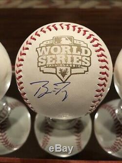 Buster Posey Autographed 10 12 14 World Series Baseball Set SF Giants MLB