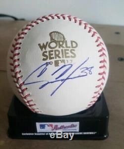 CAMERON MAYBIN signed autograph 2017 World Series Baseball HOUSTON ASTROS with COA