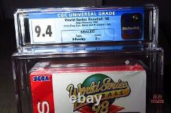 CGC Graded 9.4 A++ World Series Baseball 98 (Sega Genesis 1997) NEW! RARE