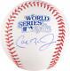 Cal Ripken Jr. Orioles Autographed 1983 World Series Logo Baseball Fanatics