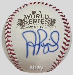 Cardinals Albert Pujols Signed 2011 World Series Baseball BAS Beckett Witnessed