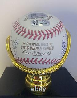 Chicago Cubs 2016 MLB World Series Champions Team Signed Baseball with WS Logo