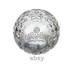 Chicago Cubs 2016 World Series Champs Waterford Commemorative Crystal Baseball