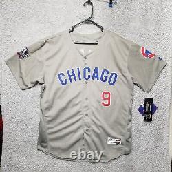 Chicago Cubs Majestic Javier Baez Stitched Jersey 2016 World Series Patch Sz 48