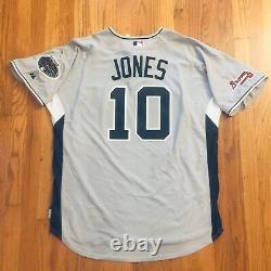 Chipper Jones Baseball Jersey, 2008 All Star Game, XL, Atlanta Braves World Series