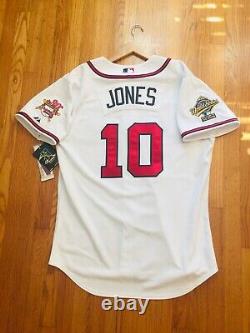 Chipper Jones Jersey World Series Baseball Jersey, Size 48, XL, New, Braves