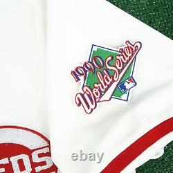 Chris Sabo 1990 Cincinnati Reds World Series Men's Home White Cooperstown Jersey
