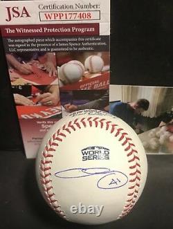 Chris Sale Red Sox Signed 2018 World Series Baseball JSA WITNESS COA A