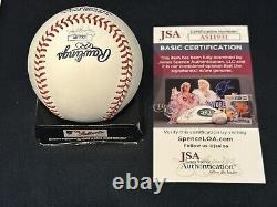 Chris Stratton Signed 2023 World Series Baseball Rangers Autograph Auto JSA COA