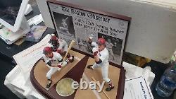 Cib Carlton Fisk 12th Home Run 1975 World Series Danbury Mint Trio Figure Bench
