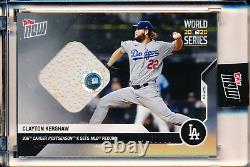 Clayton Kershaw #60/99 2020 Topps Now World Series Game Used Base Relic 472A