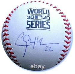 Clayton Kershaw Signed Autographed 2020 World Series Baseball LA Dodgers MLB